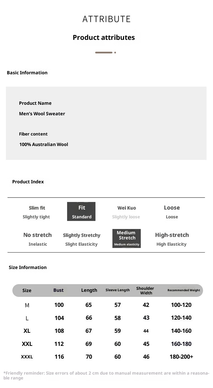 boy Boy Boy Boy 100% Pure Wool Sweater For Men, Half Turtleneck, Thickened Business Cashmere Sweater, Loose Knitted Base Shirt_voghion.com