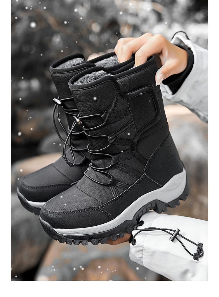 Zees Northeast Harbin Boots For Women Winter Waterproof Non-Slip Warm Fleece Lined Thickened Outdoor Hiking Snow Country_voghion.com