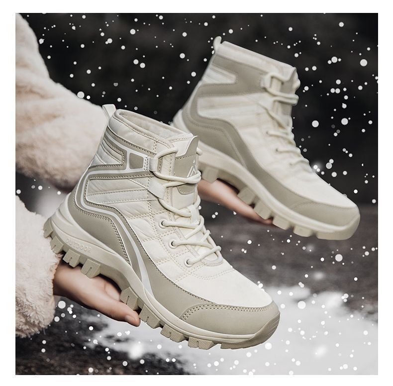 Zees Northeast Winter Boots For Women, Waterproof, Non-Slip, Warm, Fleece-Lined, Thickened, Comfortable, Outdoor Hiking, Snow_voghion.com