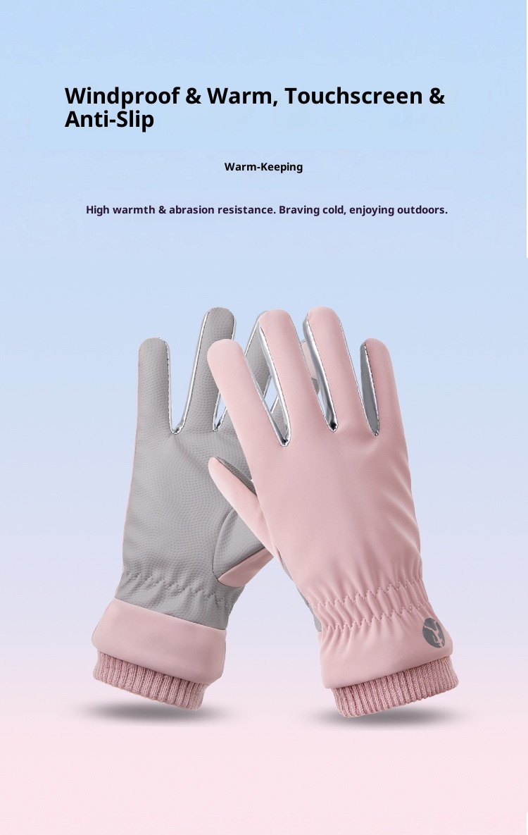 Guanti da ciclismo invernali antifreddo caldi per uomo e donna, foderati in pile, spessi, antivento, per bici elettrica_voghion.com