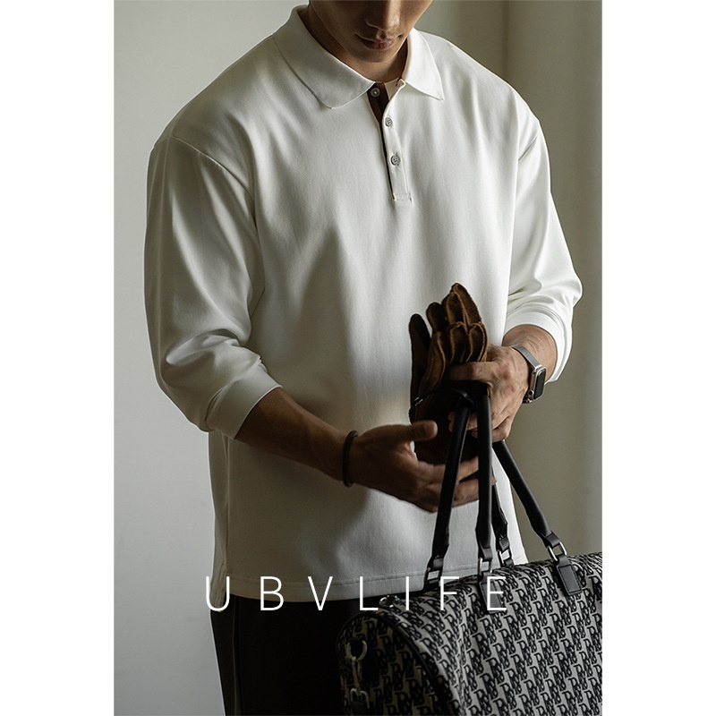 ragazzo Ragazzo Vecchio Stile Italiano in Cotone Tridimensionale con Strato d'Aria Leggero e Caldo Polo da Uomo Autunno e Inverno 2025_voghion.com