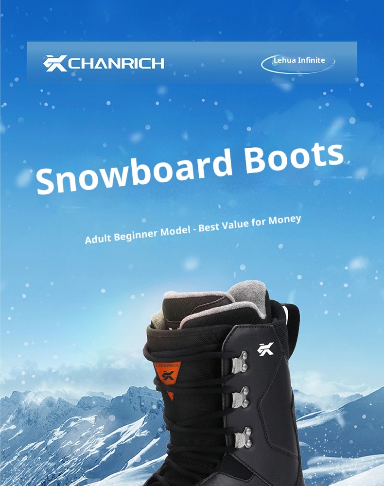 Zees Outdoor Sports Snowboard Shoes For Men Women, Traditional Lace-up Style, Beginner All-around Ski Equipment, Cold-proof_voghion.com