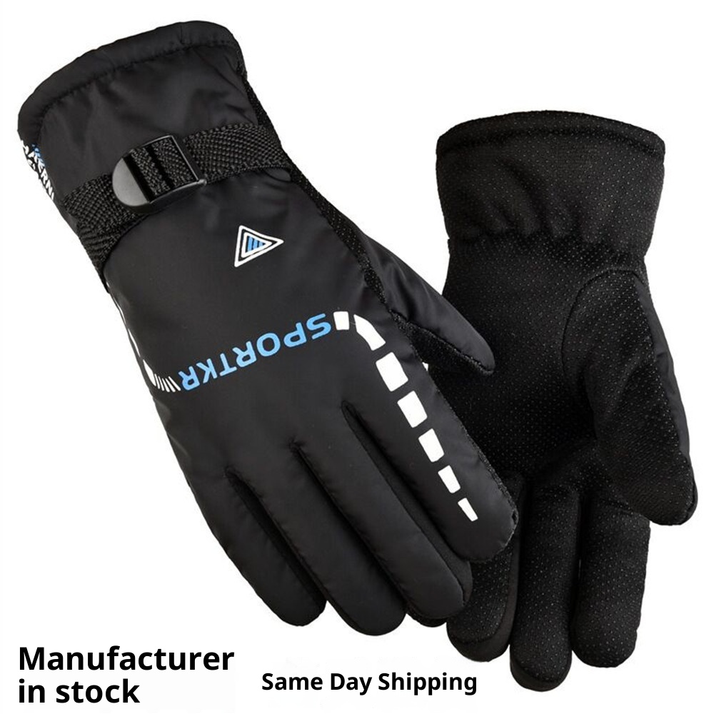 boy Boy Wholesale Warm For Men Winter Skiing Fleece Lined Thickened Electric Bike Outdoor Sports Motorcycle Gloves Direct Supply_voghion.com