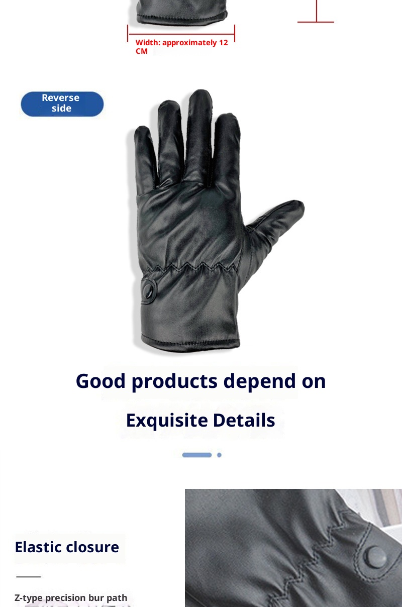 ragazzo Ragazzo PU Pelle All'ingrosso Per Uomo E Donna Inverno Caldo Antivento Guanti In Pile Spessi Nero Nuovo Touchscreen_voghion.com