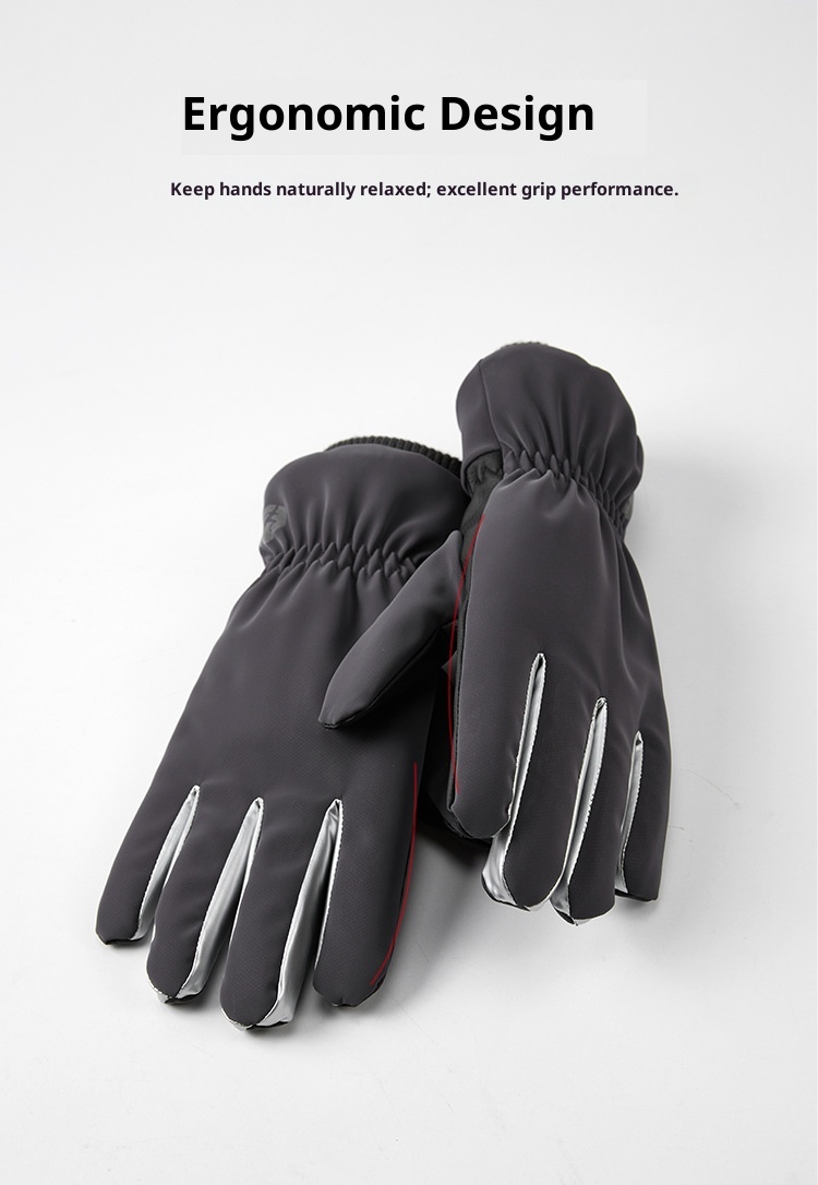 Guanti da ciclismo invernali antifreddo caldi per uomo e donna, foderati in pile, spessi, antivento, per bici elettrica_voghion.com