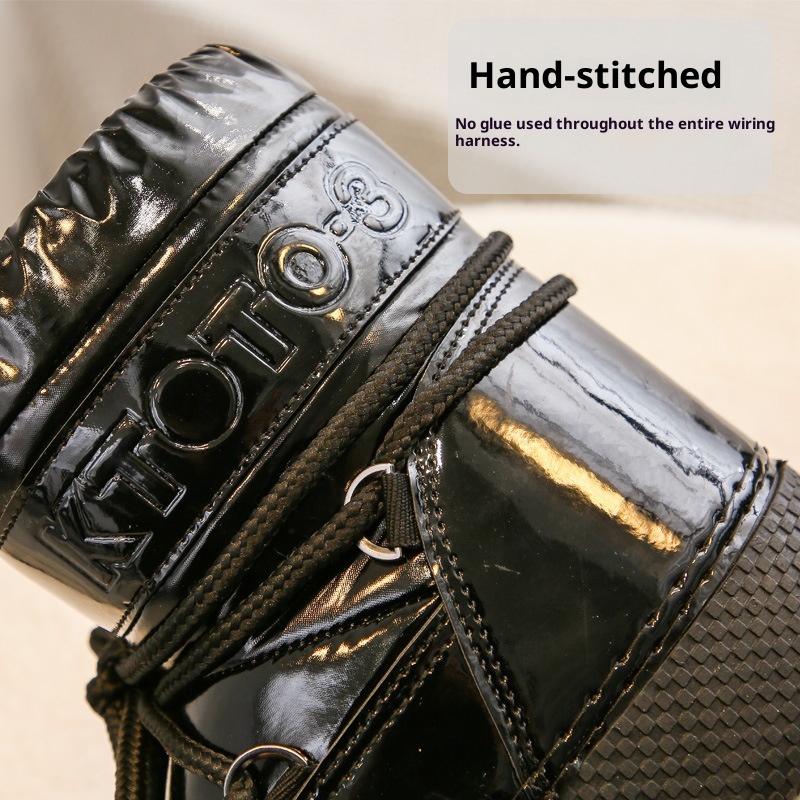 Zees 2025 Same Style Exported To Russia Winter Ski Short Snow Waterproof Thick Sole Northeast Moon Boots_voghion.com