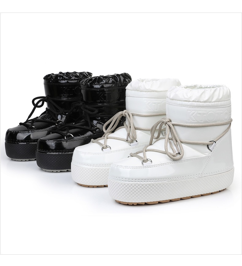 Zees Y024 Cross-Border Export To Europe, America, And Russia 2025 New Winter Moon Mid-Calf Waterproof Women's Space Boots_voghion.com