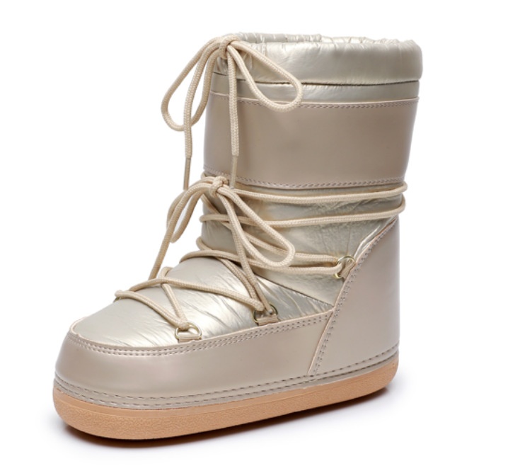 Zees Y029 Basic Waterproof Non-Slip Fabric Space 2025 New Short Thickened Warm Snow Boots Exported To Europe_voghion.com