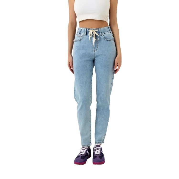 ChicShe Buitenlandse Handel Europees en Amerikaans Lente Zomer Winter Casual Veelzijdige Lange Rechte Broek Elastische Taille_voghion.com