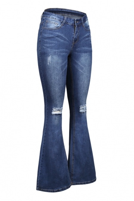 ChicShe Trendy European And American Foreign Trade Hot Flared Combo Independent Station Jeans_voghion.com