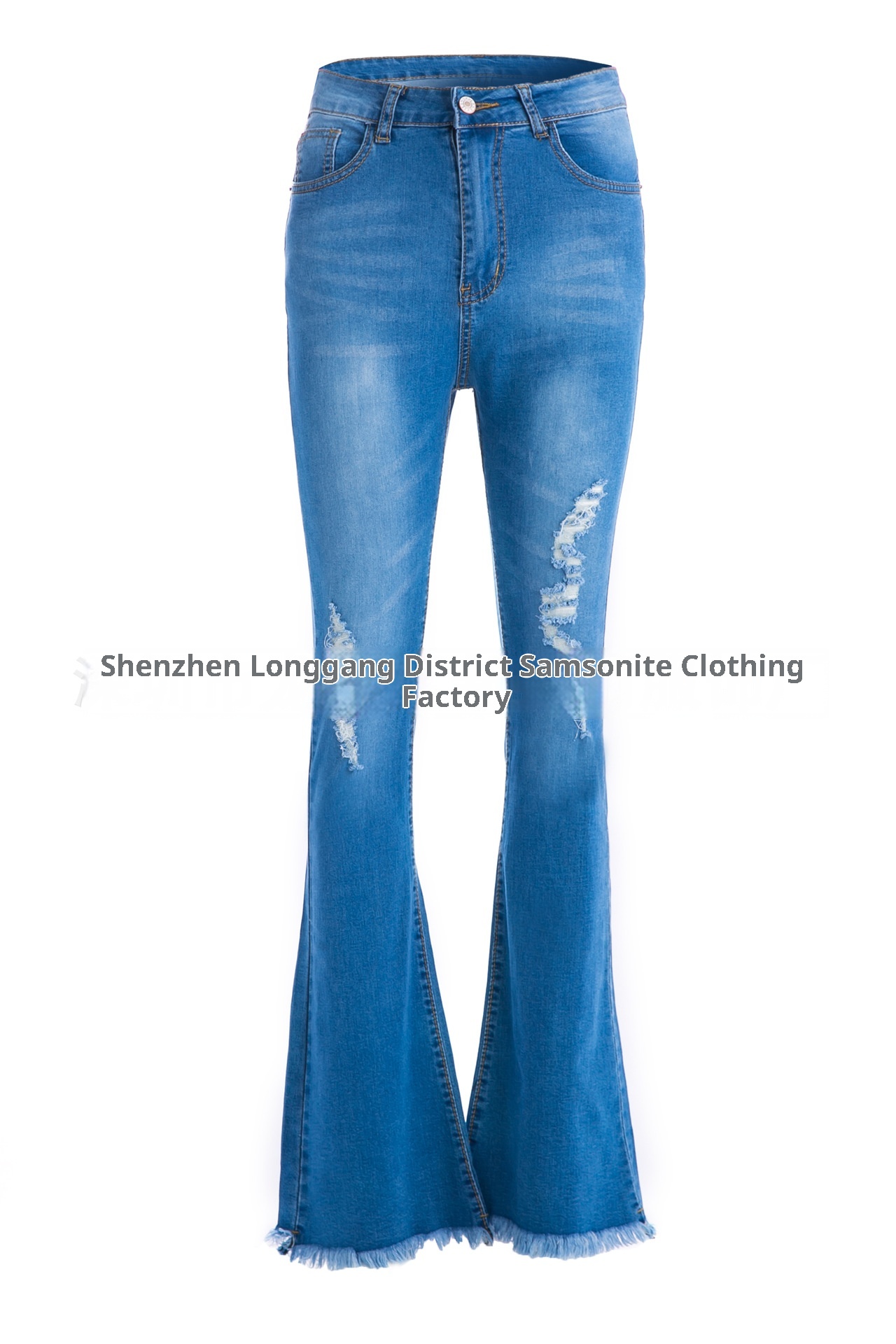ChicShe Trendy European And American Foreign Trade Hot Flared Combo Independent Station Jeans_voghion.com