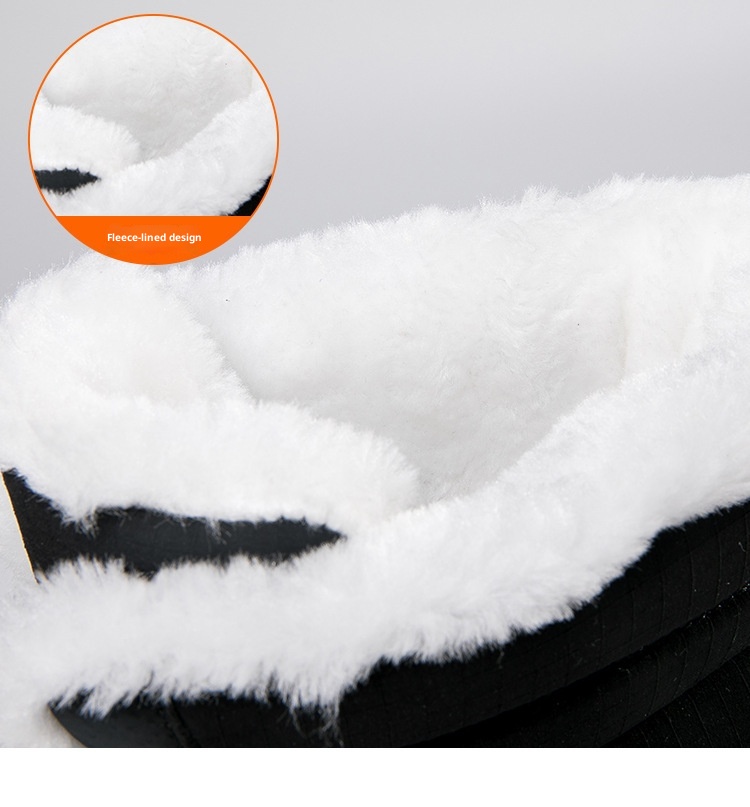 Zees Damen-Winterschuhe aus Baumwolle, gefüttert mit Fleece, wasserdicht, rutschfest, wadenhoch, ideal zum Skifahren_voghion.com