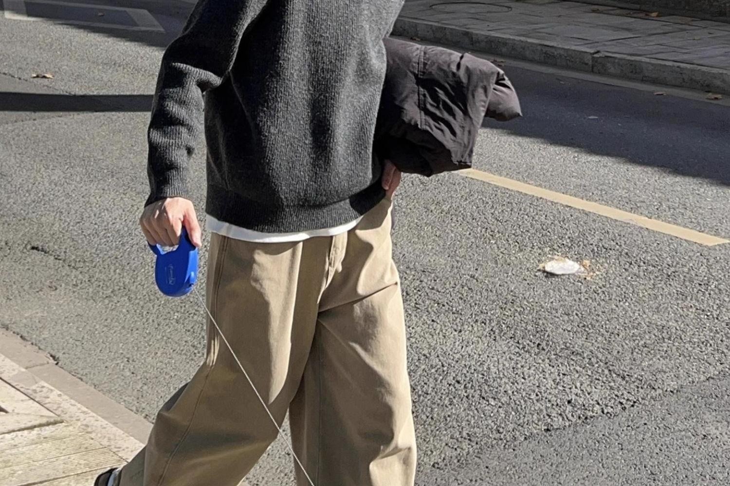 boy Boy Boy Boy Japanese Style Casual Light Lapel Sweater For Men, Autumn Lazy Polo Knitwear, Simple Versatile Loose Top_voghion.com