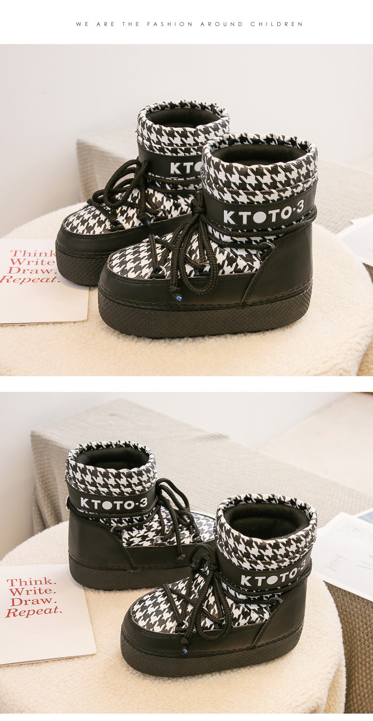 Zees 2025 Same Style Exported To Russia Winter Ski Short Snow Waterproof Thick Sole Northeast Moon Boots_voghion.com