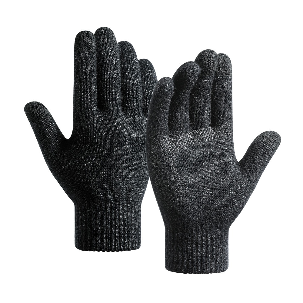 boy Boy Winter New Arctic Velvet Knitted Gloves For Men, Thickened And Warm, Non-Slip Woolen Gloves, Anti-Pilling DZ118_voghion.com