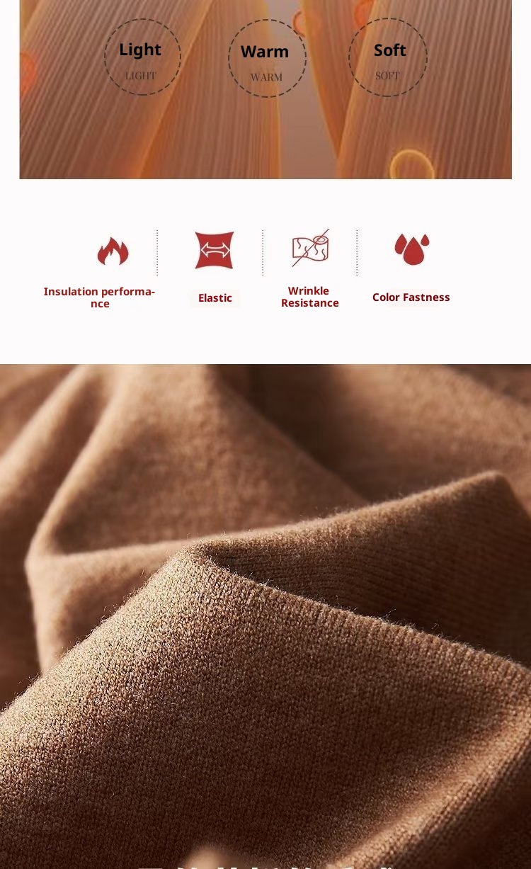 boy Boy Boy Boy Autumn Winter New High Collar Sweater Men Solid Color Inner Layer Knitted Men's Casual Business Slim Fit Base Shirt_voghion.com