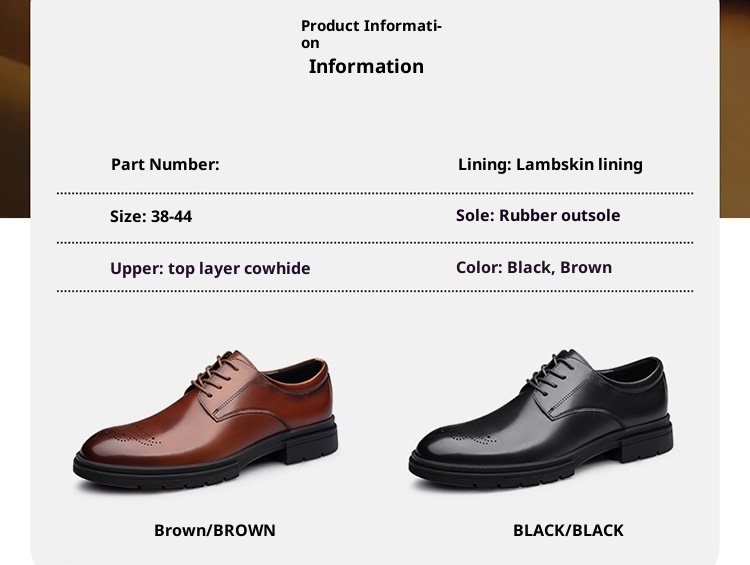 Voyage Men's 2022 Autumn Winter New Business Formal Derby Casual Leather Brogue Height Increasing British Groom Wedding Shoes_voghion.com