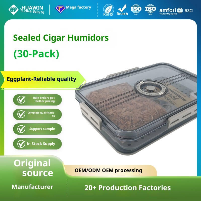 Lillian Daily Use Cigar Humidor Tray Divider Plastic Humidifier Constant Humidity Box Snap Moisture-proof Insect-proof Aged_voghion.com