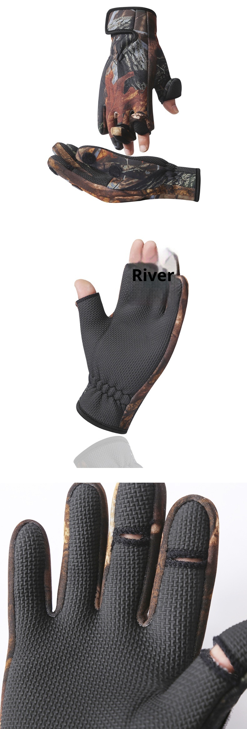 ragazzo ragazzo ragazzo ciclismo invernale per consegna, pesca, due dita esposte, antivento per esterni, impermeabile, touchscreen, caldo da uomo,_voghion.com