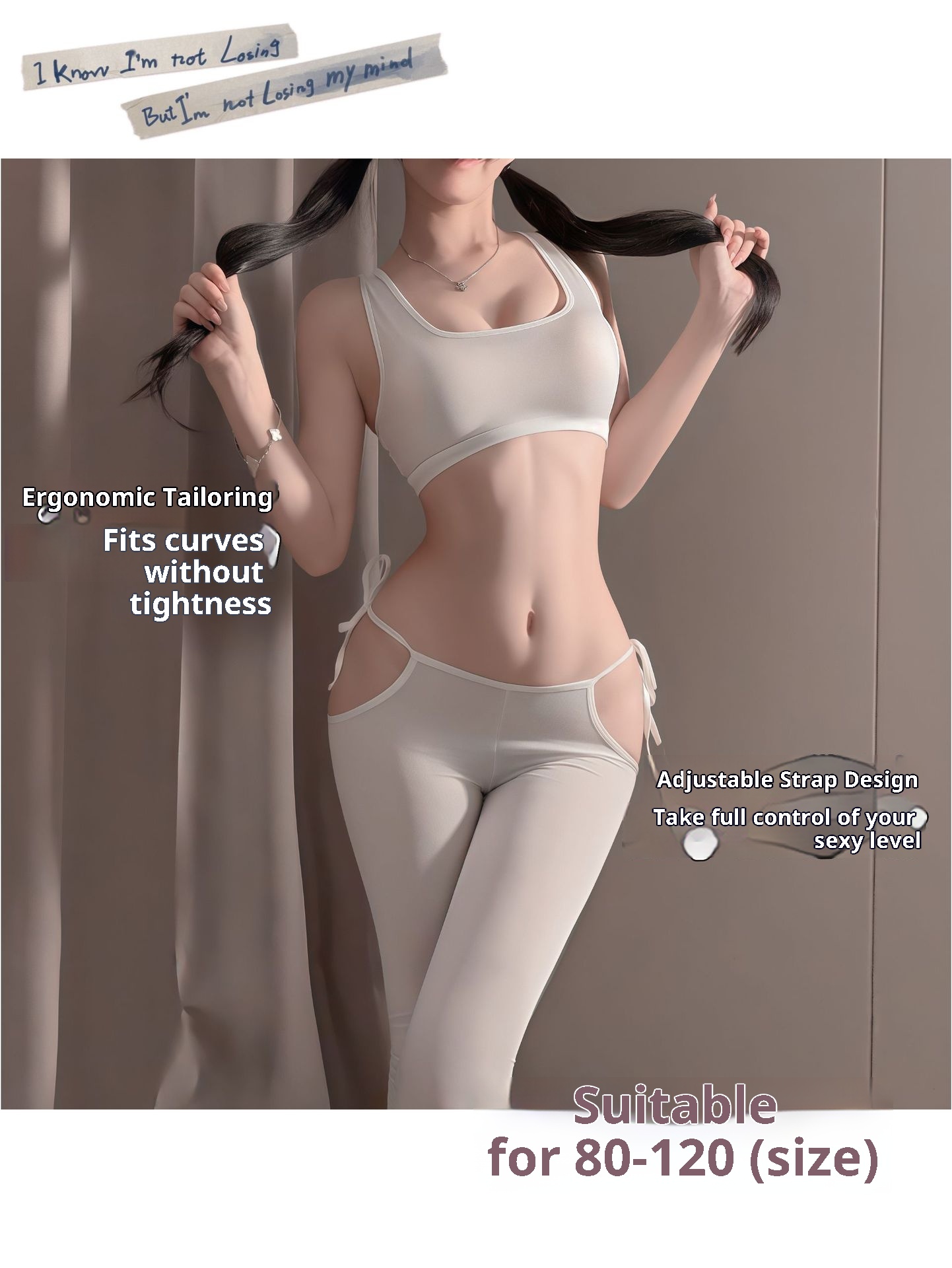 Eros Lab Sexy Lingerie Thin Tight Slimming Leg Tummy Control Hip Lift Yoga Nude Feel Tranparent Silky Lace-up Skinny_voghion.com