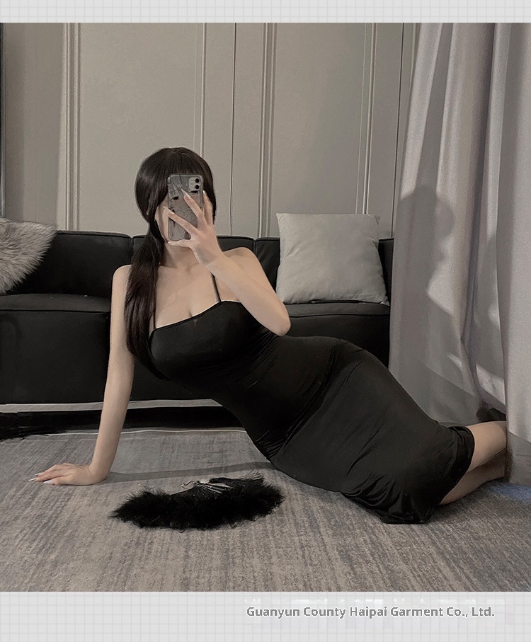 Eros Lab Lingerie Sexy Slim Fit Anime Cosplay Robe Longue Costume Femme Combinaison Creux Teasing Otaku Welfare Edition_voghion.com