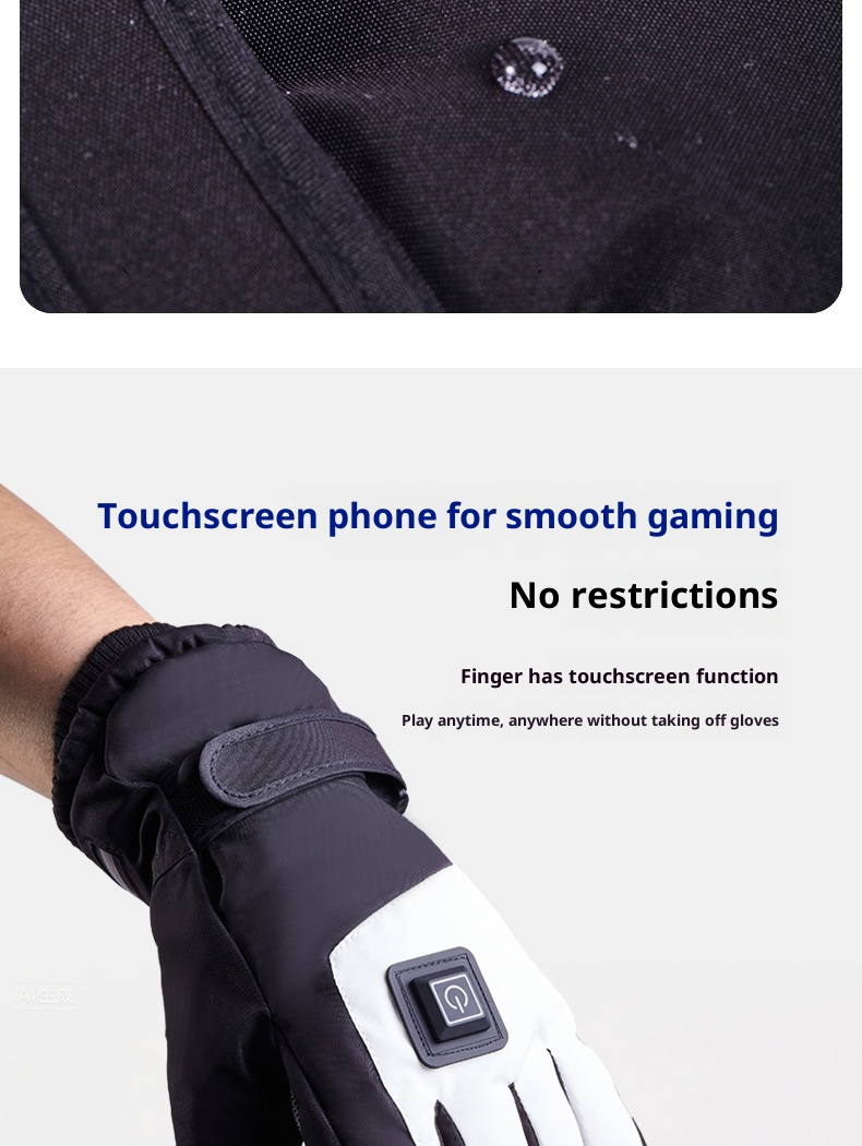 boy Boy Boy Heated Gloves For Skiing Men's Cycling Thickened Warm Windproof Cold-Proof Touchscreen Outdoor Winter_voghion.com