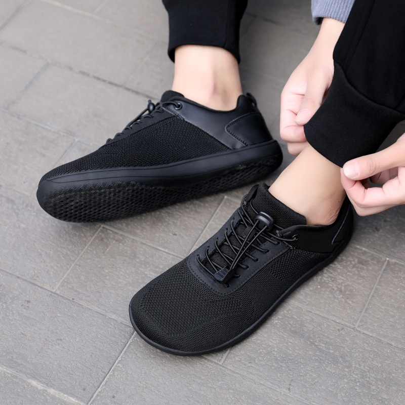 Zees Cross-border Couple Wide Toe Elastic Shoelaces Outdoor Casual Men Summer Breathable Sports Shoes Women Barefoot_voghion.com