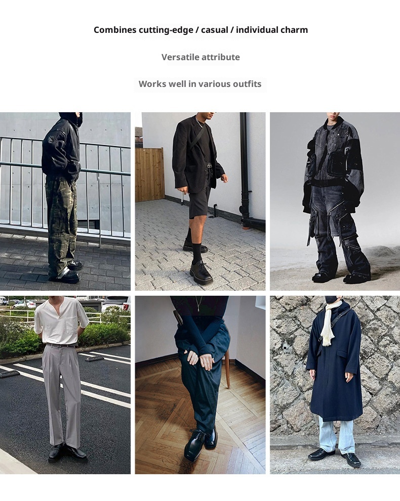 Voyage MRA Square Toe Derby Men's Leather Autumn Formal Business Thick Sole Height Increasing Wedding Groom Oxford Shoes_voghion.com