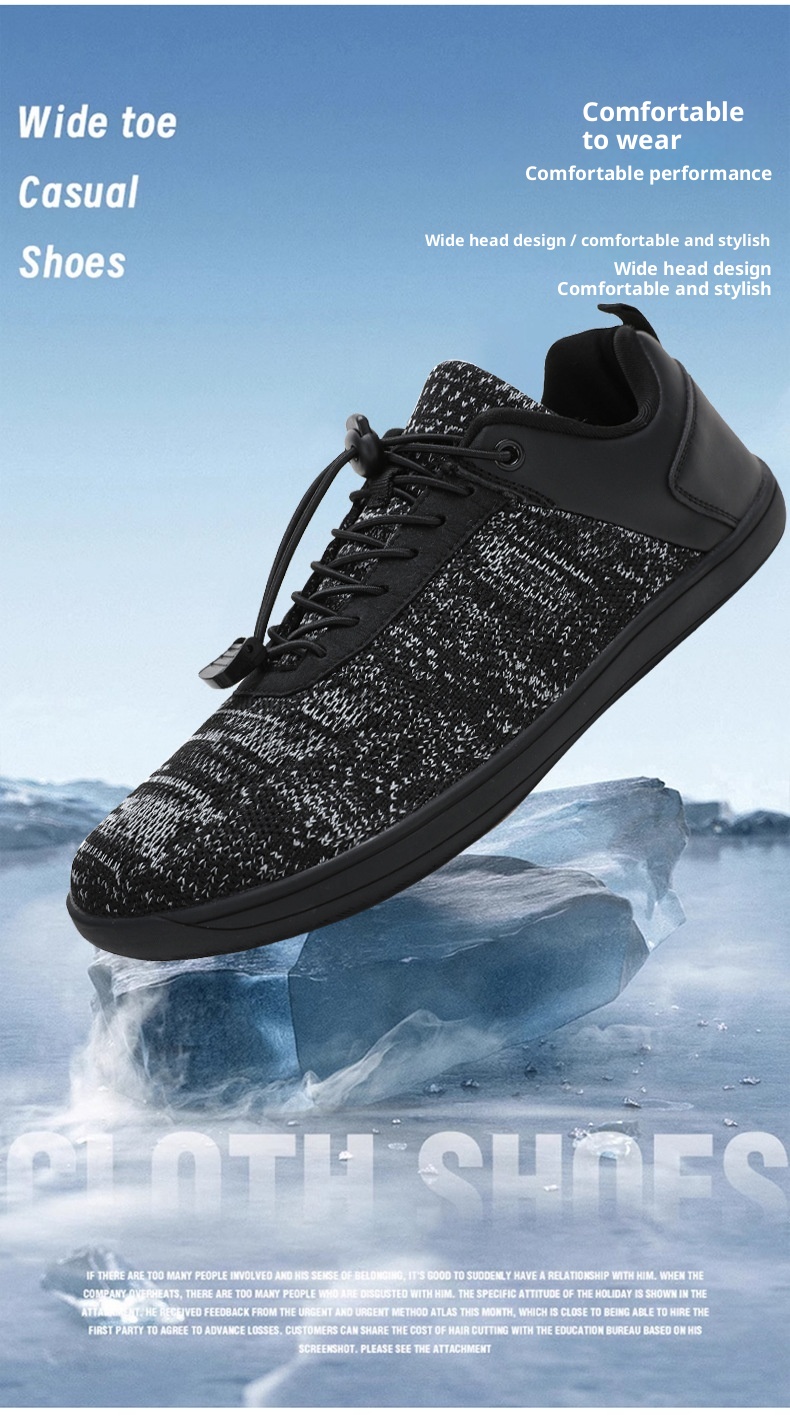 Zees Cross-border Couple Wide Toe Elastic Shoelaces Outdoor Casual Men Summer Breathable Sports Shoes Women Barefoot_voghion.com