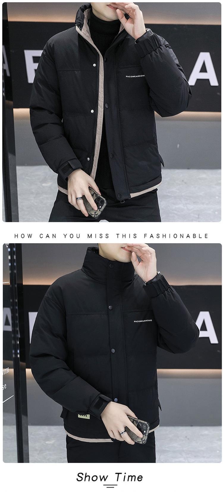 boy Youth Jacket Boys, Thickened Warm White Duck Down Coat For Middle And High School Students, Stylish Winter Clothing_voghion.com