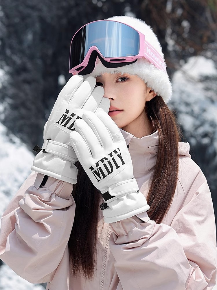 Guanti da sci per bici elettrica, caldi, invernali, spessi, impermeabili, antivento, a prova di freddo, per bambini, autunno_voghion.com