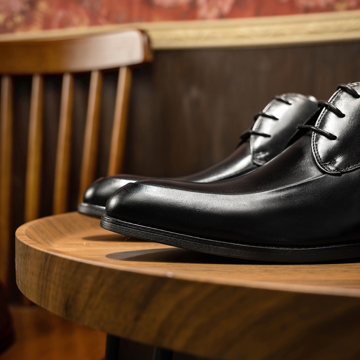 Scarpe da sposa da uomo Voyage Business Formale Derby in pelle con lacci a punta in vacchetta, stile coreano alla moda_voghion.com