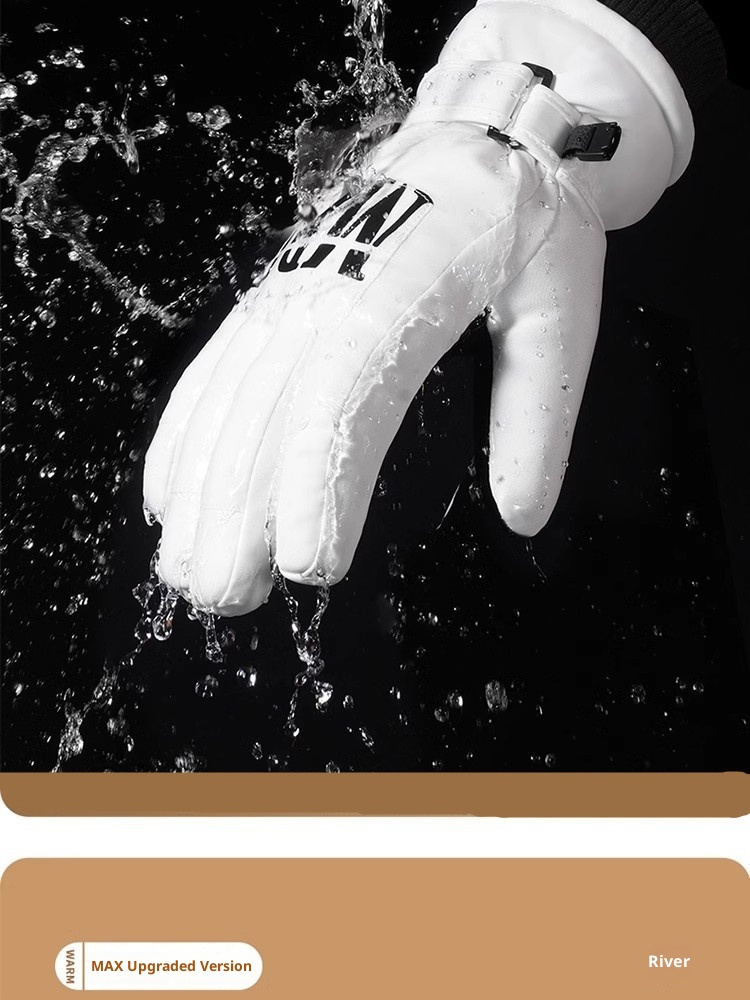 Guanti da sci per bici elettrica, caldi, invernali, spessi, impermeabili, antivento, a prova di freddo, per bambini, autunno_voghion.com