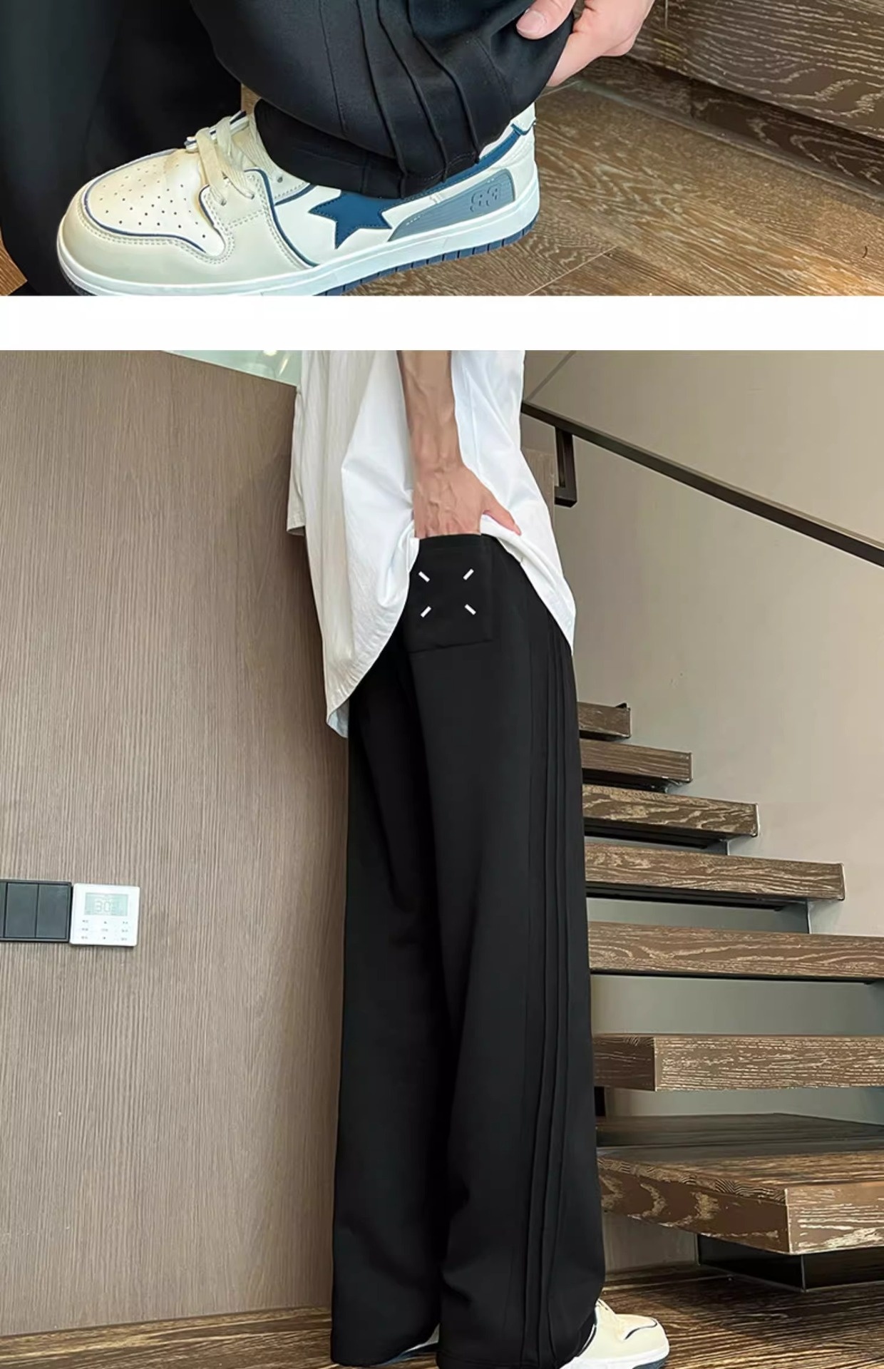 boy Plu Size Pure Cotton Gray Sweatpant Men Summer Thin Straight American Style Trendy Looe Men' Sport Caual Long_voghion.com