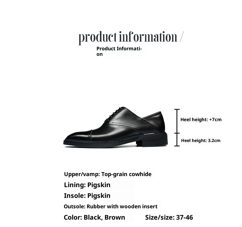 Voyage Dreigelenk-Oxford-Schnürschuhe aus echtem britischem Leder für Herren_voghion.com