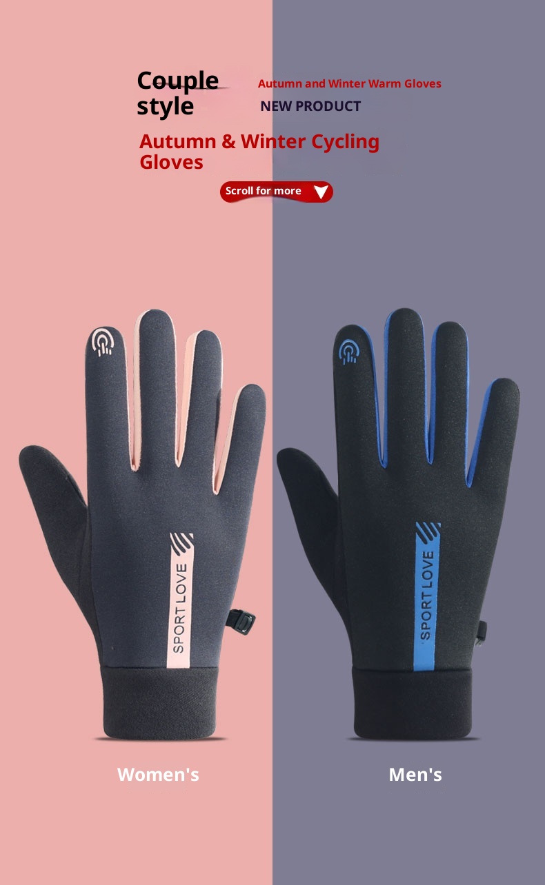 boy Boy Boy Men's Winter For Cycling Outdoor Sports Cold-Proof Waterproof Warm Full-Finger Skiing Driving Touchscreen Cotton Gloves_voghion.com