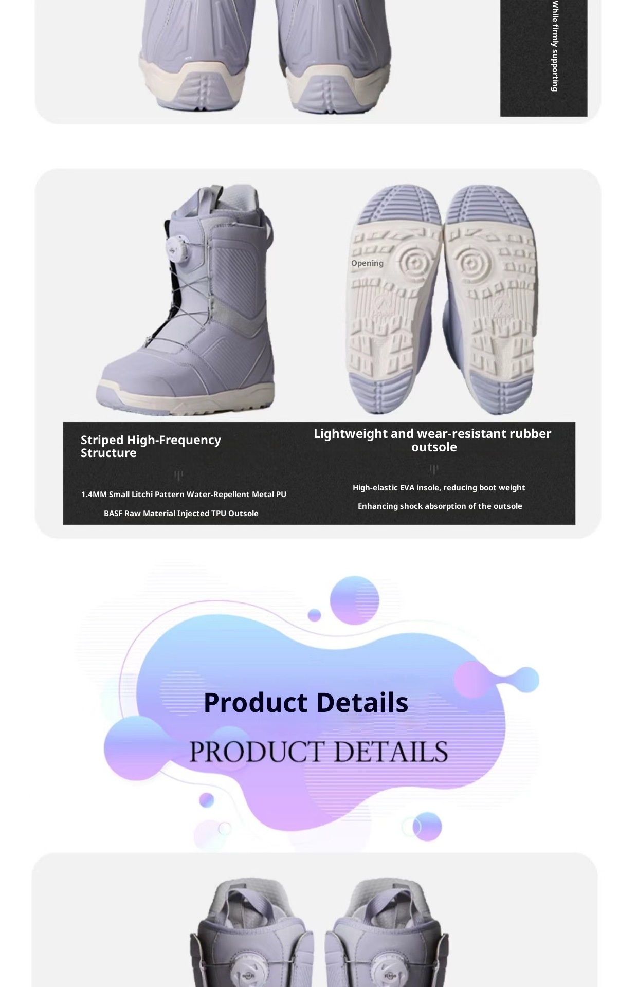 Zees LIDAKIS 23 Nieuwe Quick Wear Dames Waterdichte Volwassene Stalen Draad Gesp FITGO Single Board Skischoenen_voghion.com