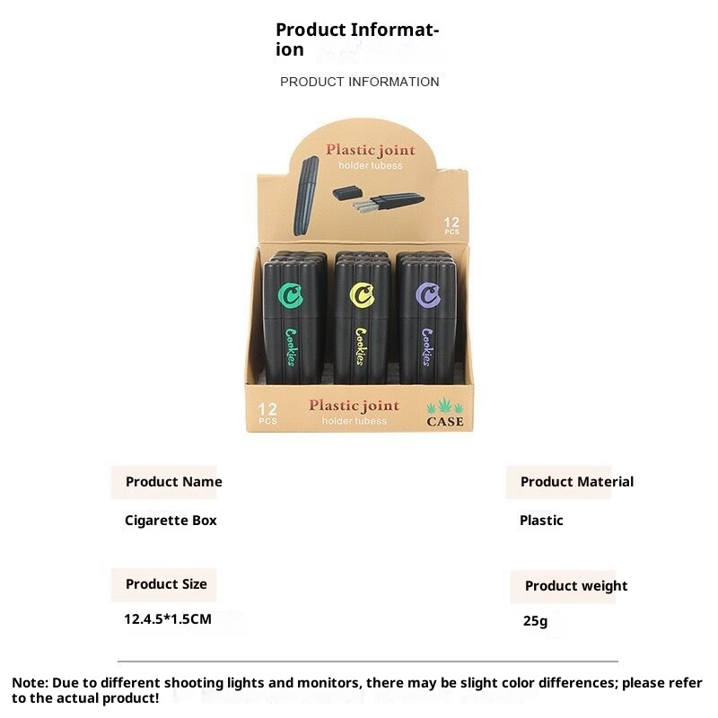 Lillian Tube Smoking Accessories Cigar Simple Men's Cigarette Tin Moisture-Proof Storage Box_voghion.com