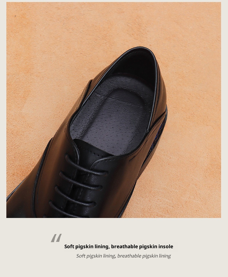 Voyage Dreigelenk-Oxford-Schnürschuhe aus echtem britischem Leder für Herren_voghion.com