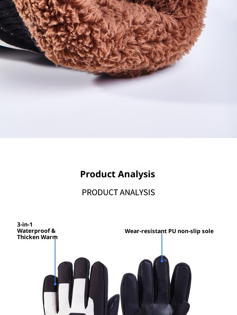 boy Boy Boy Heated Gloves For Skiing Men's Cycling Thickened Warm Windproof Cold-Proof Touchscreen Outdoor Winter_voghion.com