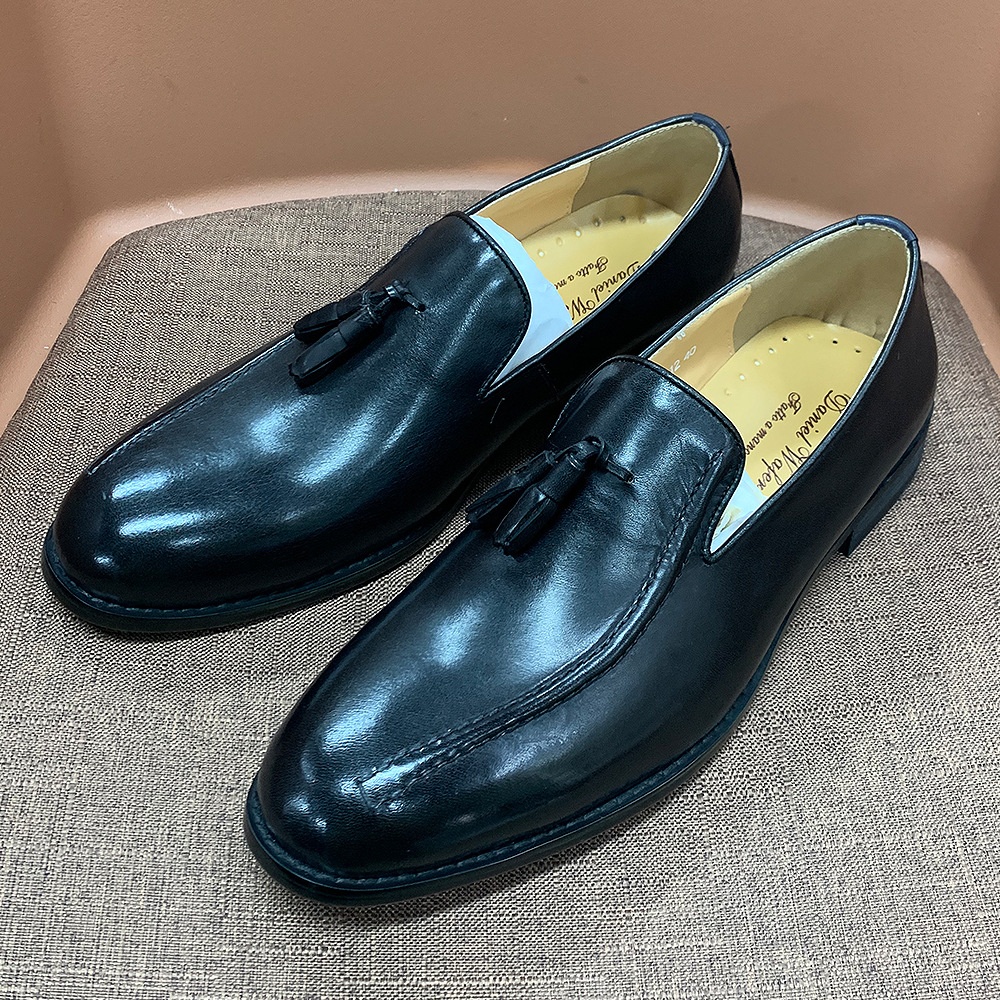 WalkPrime WalkPrime Genuine Tassel Loafers Slip-On British Retro Business Casual Shoes Men Breathable Pure Leather_voghion.com