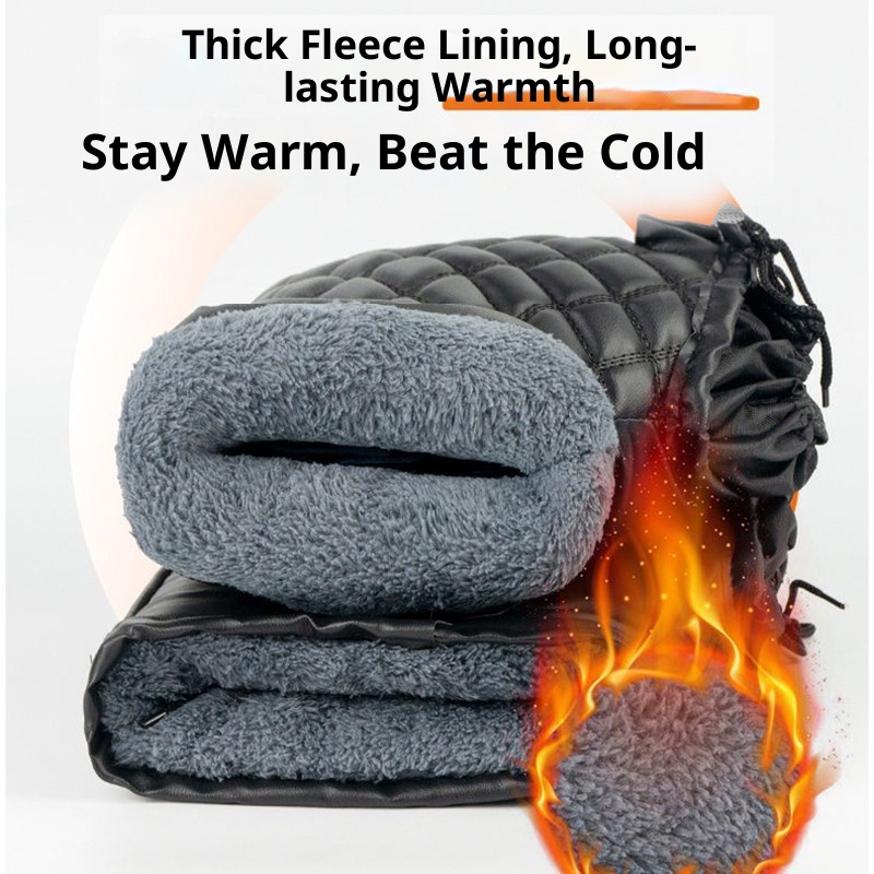 Coprimanubrio per bici elettrica Boy Boy Guanti da moto invernali foderati in pile, caldi, antivento, impermeabili, antifreddo_voghion.com