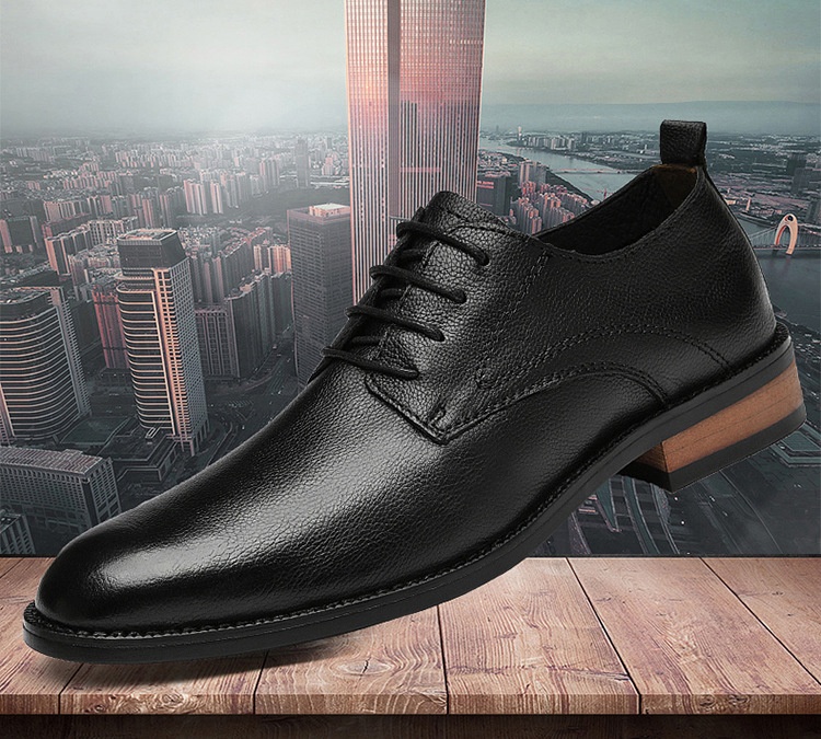 Voyage 2022 Autumn Formal Casual Business Soft Leather Men's British Style Groom Wedding Derby Shoes Men_voghion.com