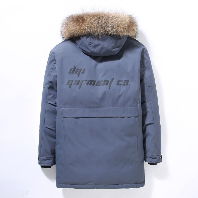 boy 2024 Mid-Length Snow Flying Same Style Men's Down Jacket Made In China Thickened Youth Winter Coat With Fur Collar_voghion.com