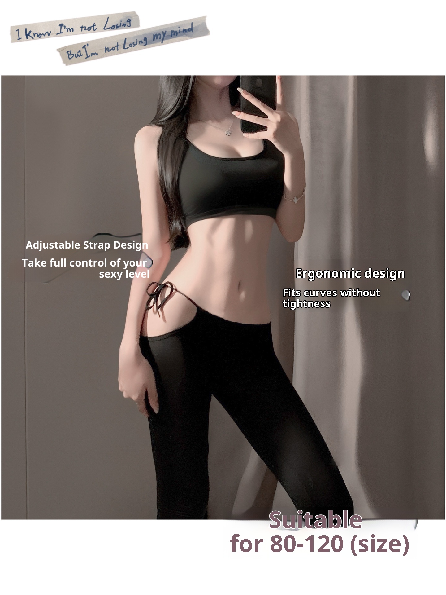 Eros Lab Sexy Lingerie Thin Tight Slimming Leg Tummy Control Hip Lift Yoga Nude Feel Tranparent Silky Lace-up Skinny_voghion.com