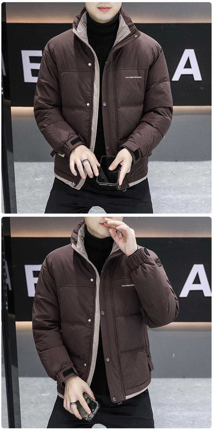 boy Youth Jacket Boys, Thickened Warm White Duck Down Coat For Middle And High School Students, Stylish Winter Clothing_voghion.com