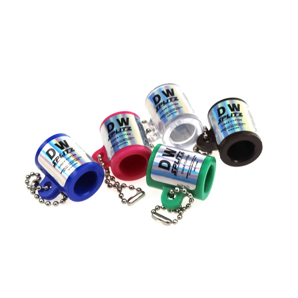 Lillian Cross-Border Direct Supply Plastic Round Tool Portable Keychain Smoking Accessories Cigar Cutter_voghion.com