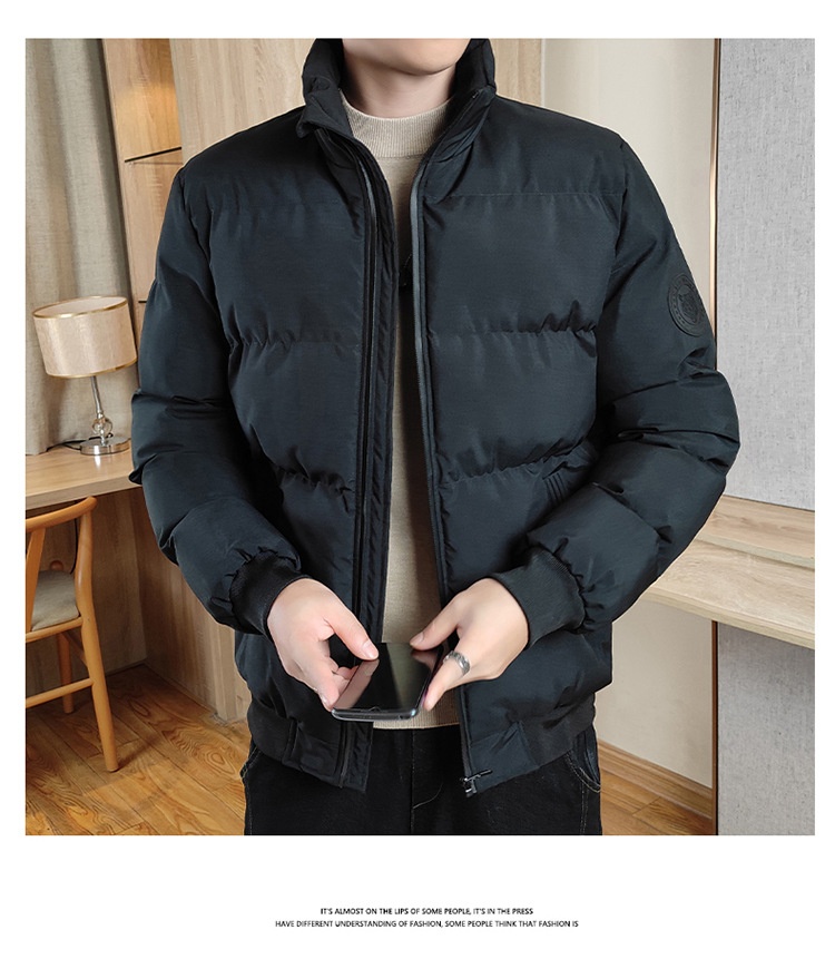 boy Herren-Daunenjacke Herbst Winter Dicke warme Stehkragen Slim Fit Kältebeständiger Freizeitmantel Trendy_voghion.com