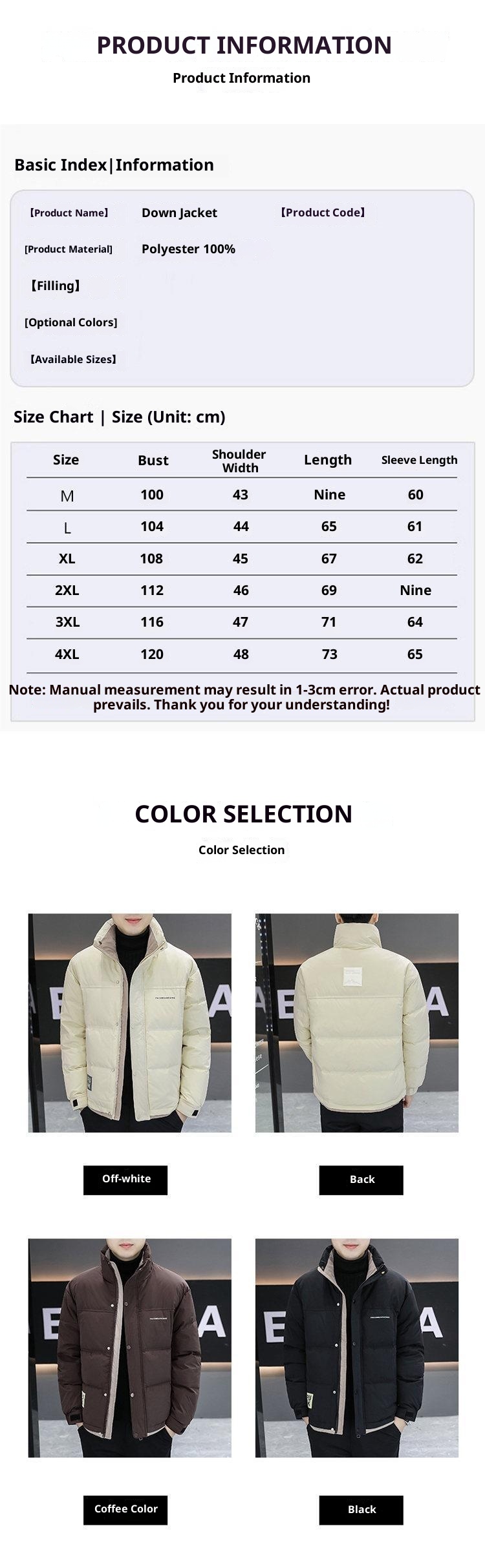 boy Youth Jacket Boys, Thickened Warm White Duck Down Coat For Middle And High School Students, Stylish Winter Clothing_voghion.com