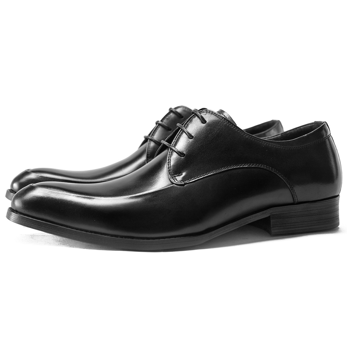 Scarpe da sposa da uomo Voyage Business Formale Derby in pelle con lacci a punta in vacchetta, stile coreano alla moda_voghion.com